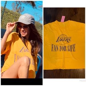 Vintage LA Lakers graphic sports tee shirt S M